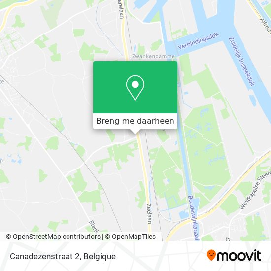 Canadezenstraat 2 kaart