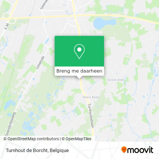 Turnhout de Borcht kaart