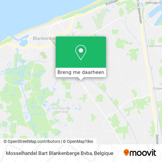 Mosselhandel Bart Blankenberge Bvba kaart