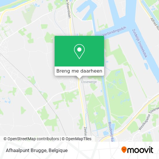 Afhaalpunt Brugge kaart