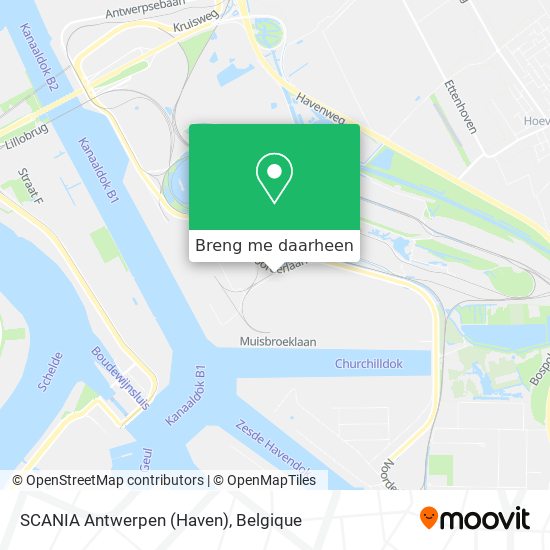 SCANIA Antwerpen (Haven) kaart