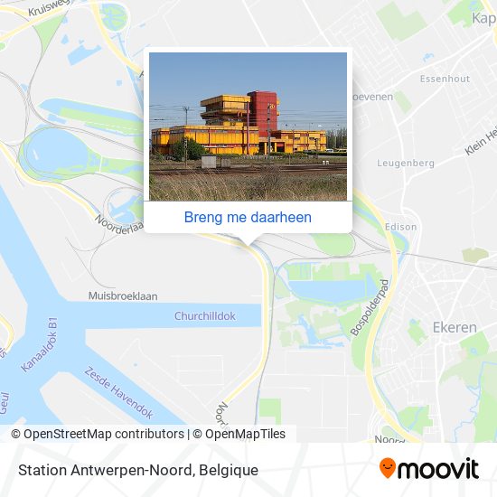 Station Antwerpen-Noord kaart
