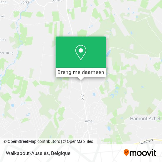 Walkabout-Aussies kaart
