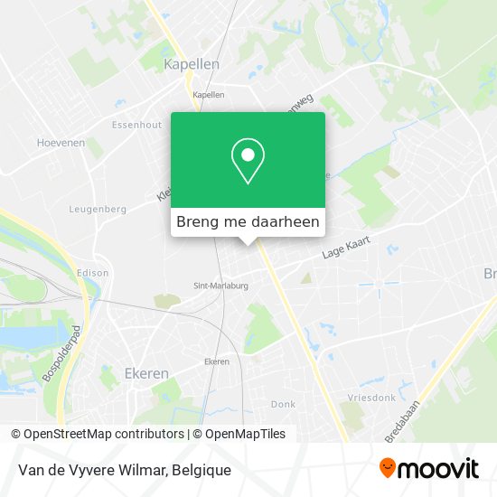Van de Vyvere Wilmar kaart