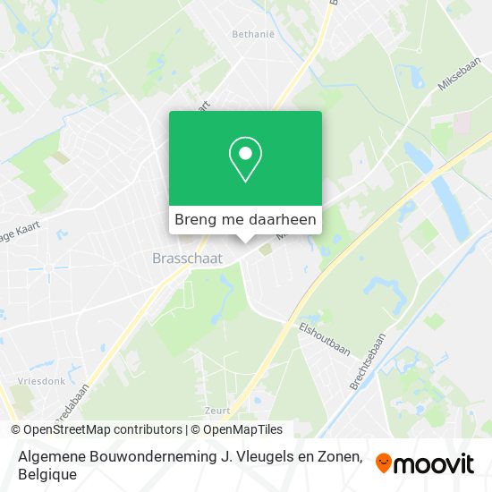 Algemene Bouwonderneming J. Vleugels en Zonen kaart