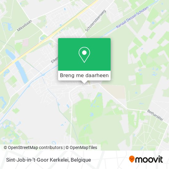 Sint-Job-in-'t-Goor Kerkelei kaart