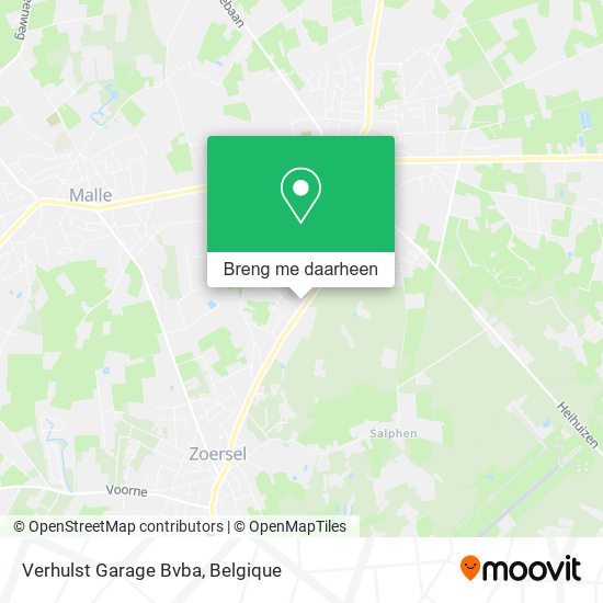 Verhulst Garage Bvba kaart