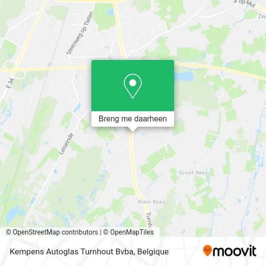 Kempens Autoglas Turnhout Bvba kaart
