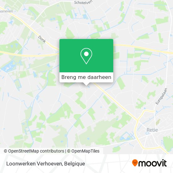 Loonwerken Verhoeven kaart