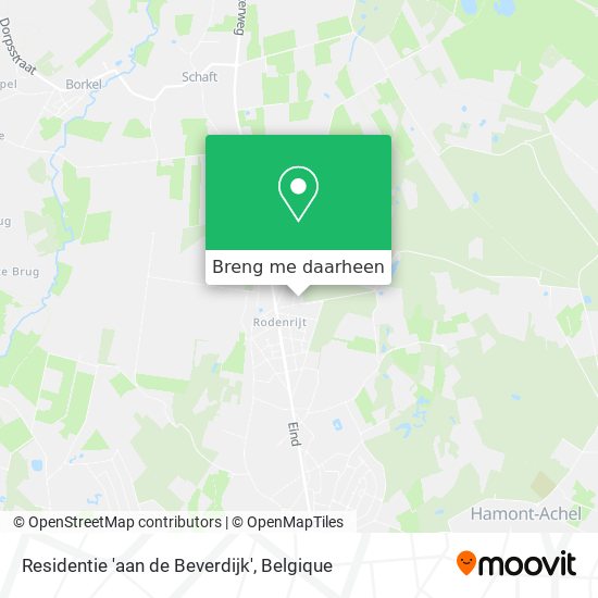 Residentie 'aan de Beverdijk' kaart