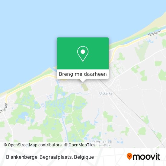 Blankenberge, Begraafplaats kaart