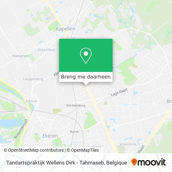 Tandartspraktijk Wellens Dirk - Tahmaseb kaart