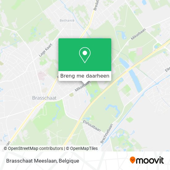 Brasschaat Meeslaan kaart