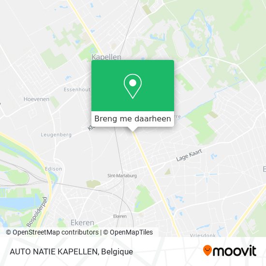 AUTO NATIE KAPELLEN kaart