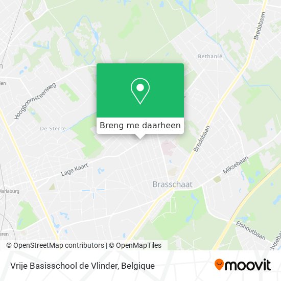 Vrije Basisschool de Vlinder kaart