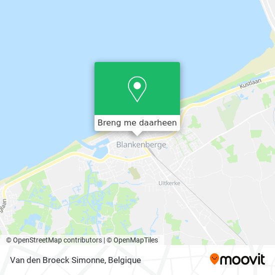 Van den Broeck Simonne kaart