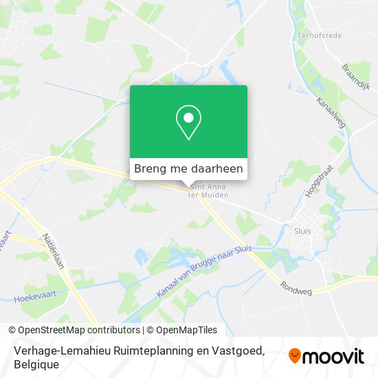 Verhage-Lemahieu Ruimteplanning en Vastgoed kaart
