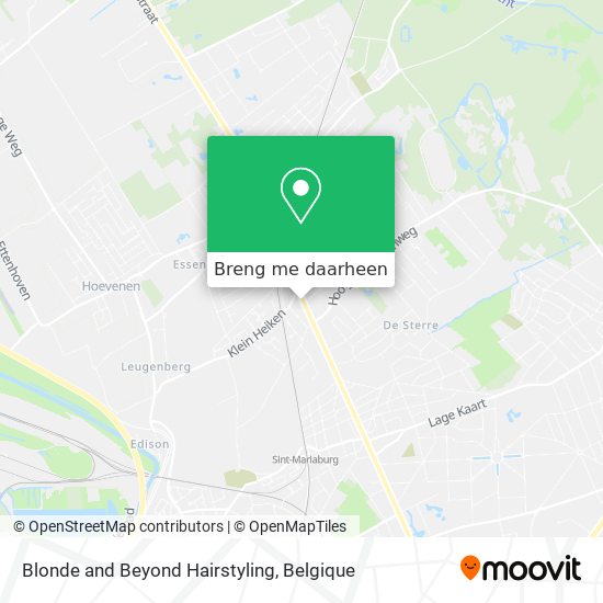 Blonde and Beyond Hairstyling kaart