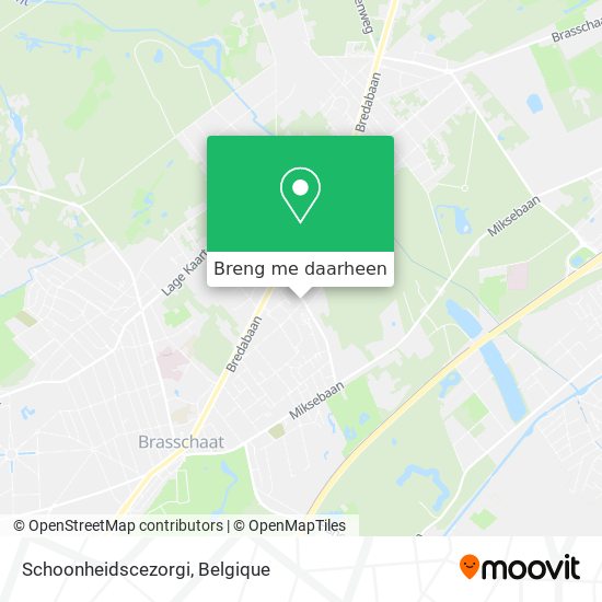 Schoonheidscezorgi kaart