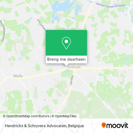 Hendrickx & Schryvers Advocaten kaart