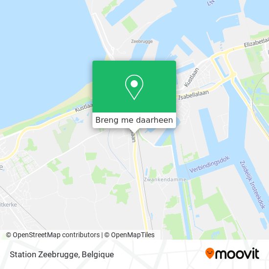Station Zeebrugge kaart