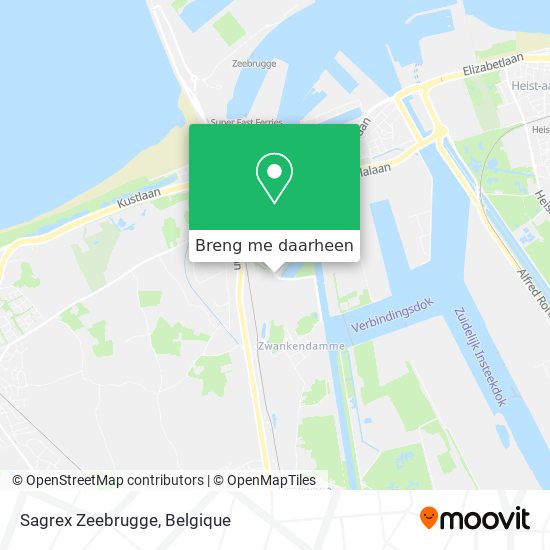Sagrex Zeebrugge kaart