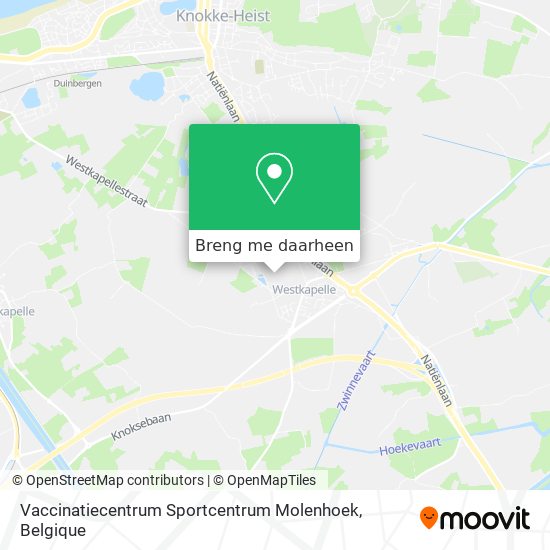 Vaccinatiecentrum Sportcentrum Molenhoek kaart