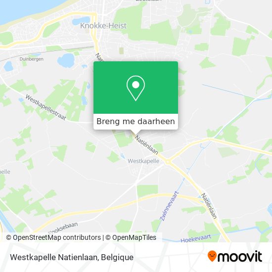 Westkapelle Natienlaan kaart