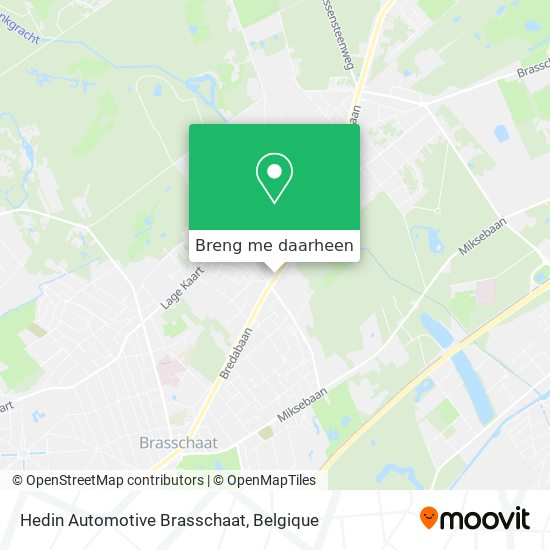 Hedin Automotive Brasschaat kaart