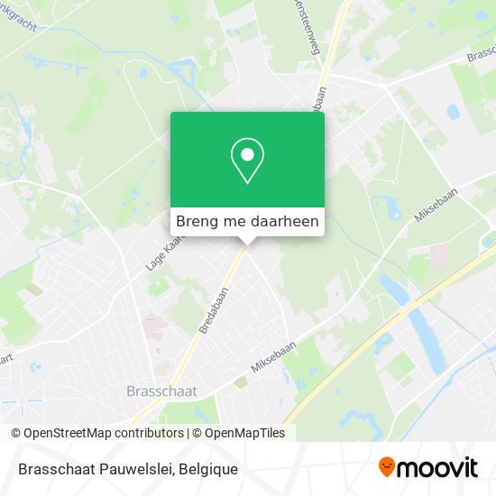 Brasschaat Pauwelslei kaart