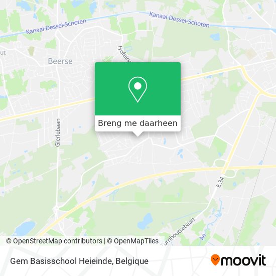 Gem Basisschool Heieinde kaart