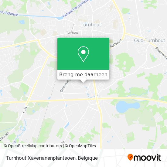 Turnhout Xaverianenplantsoen kaart