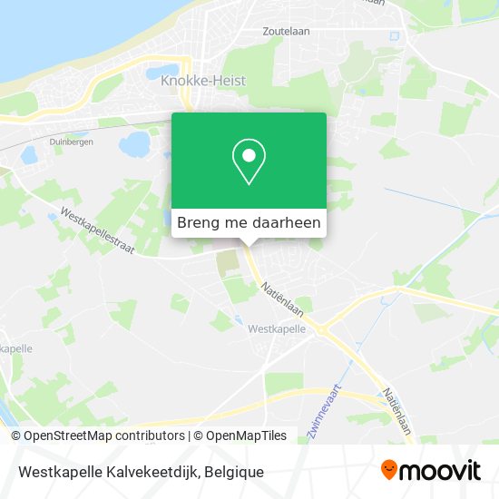 Westkapelle Kalvekeetdijk kaart