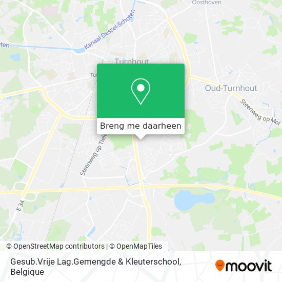 Gesub.Vrije Lag.Gemengde & Kleuterschool kaart