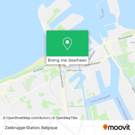 Zeebrugge-Station kaart