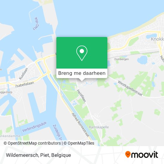 Wildemeersch, Piet kaart
