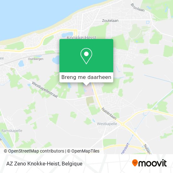AZ Zeno Knokke-Heist kaart