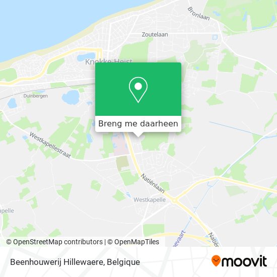 Beenhouwerij Hillewaere kaart