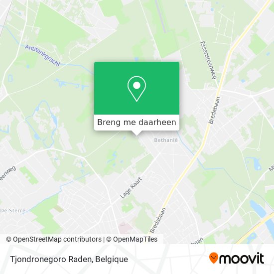 Tjondronegoro Raden kaart