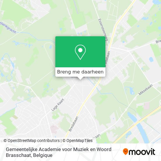 Gemeentelijke Academie voor Muziek en Woord Brasschaat kaart