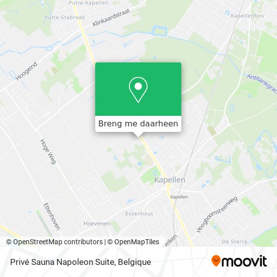 Privé Sauna Napoleon Suite kaart
