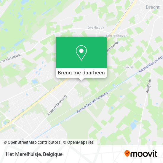 Het Merelhuisje kaart