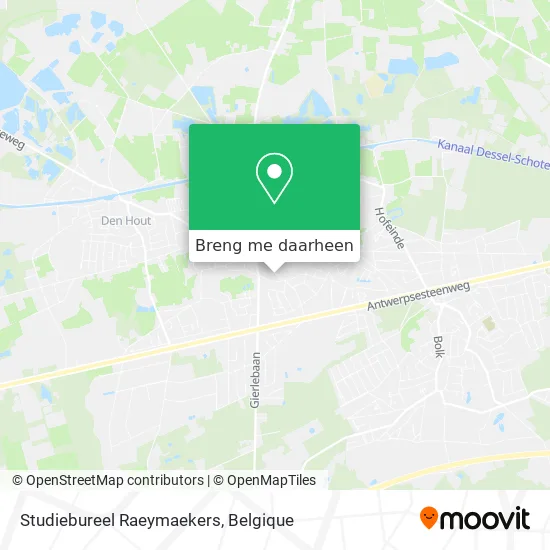 Studiebureel Raeymaekers kaart