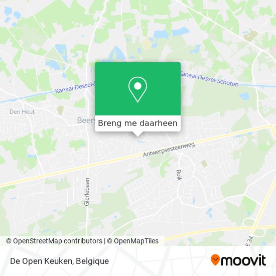 De Open Keuken kaart