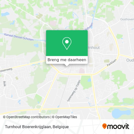 Turnhout Boerenkrijglaan kaart