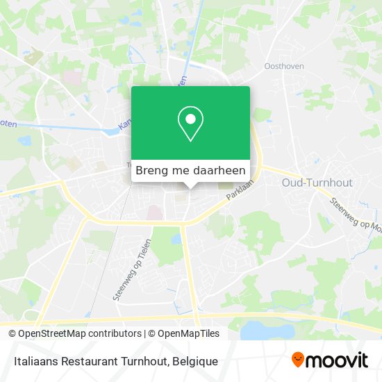 Italiaans Restaurant Turnhout kaart