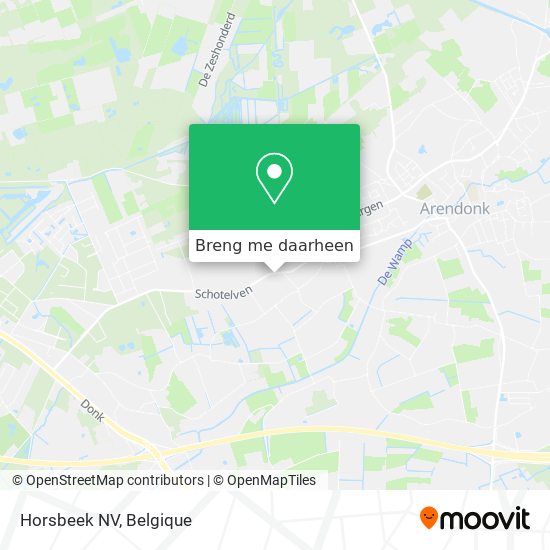 Horsbeek NV kaart