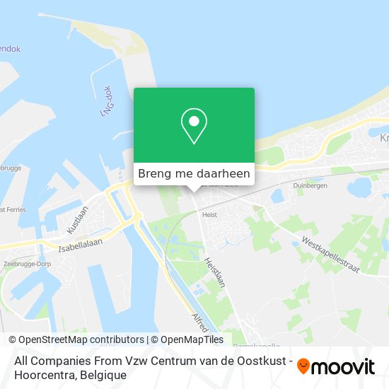 All Companies From Vzw Centrum van de Oostkust - Hoorcentra kaart