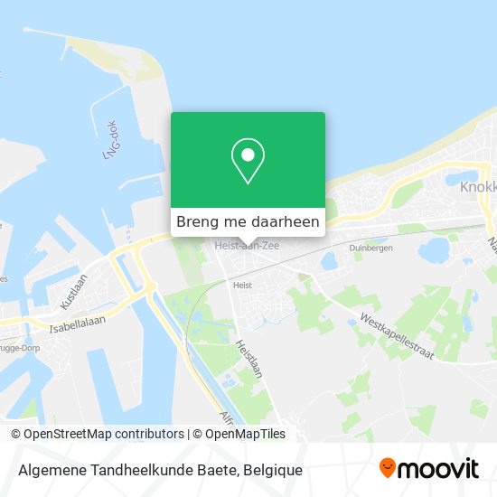 Algemene Tandheelkunde Baete kaart