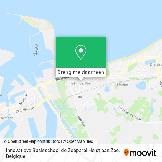 Innovatieve Basisschool de Zeeparel Heist aan Zee kaart